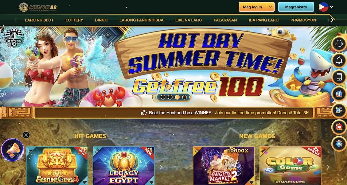 Milyon88 casino main page