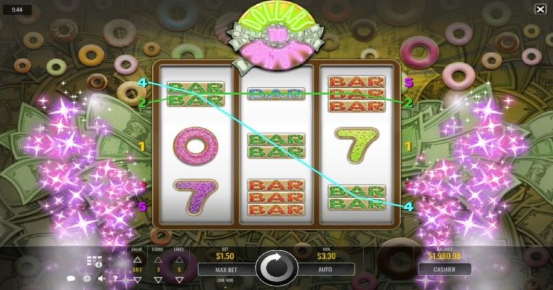 Play in Dollars to Donuts Slot Online from Rival Gaming for free now | www.itbird.top